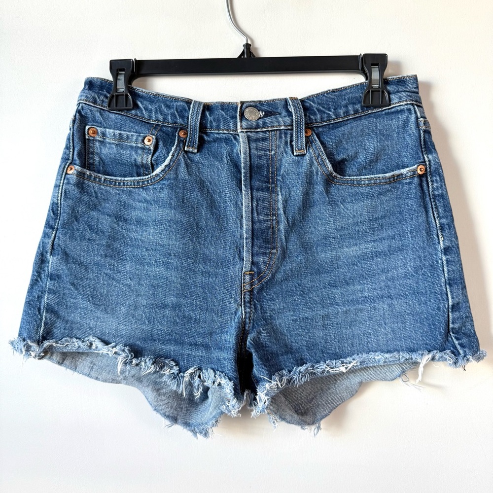 Levi's Distressed Denim Shorts